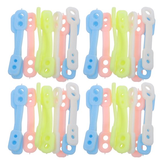 CTIRCHIU 100Pcs Anti Fall Hanger Clips with Silicone Grip for Balcony Drying and Windproof Clothesline