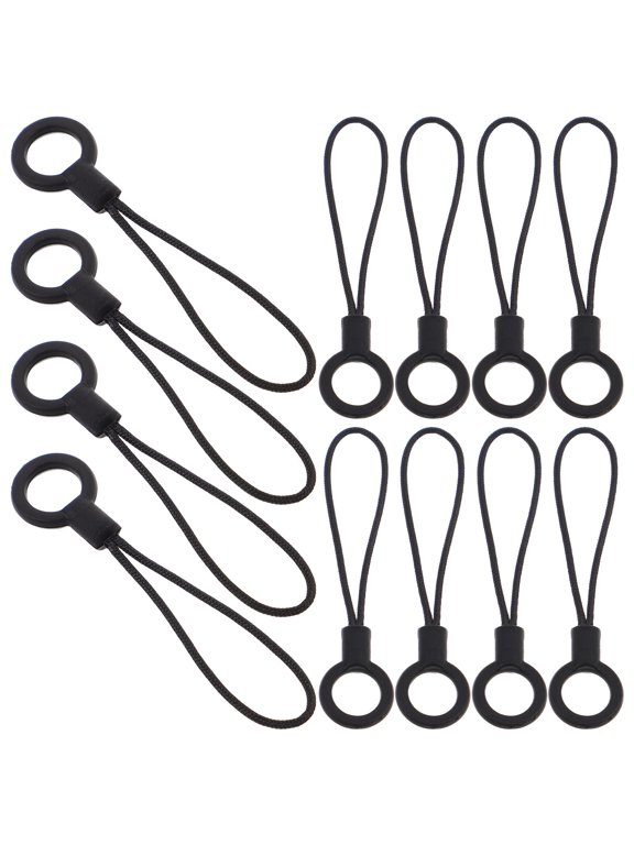 100 Pcs Black Detachable Anti-Lost Phone Lanyard Straps, Universal Wrist Tether for Cell Phones, Keys and Keychains