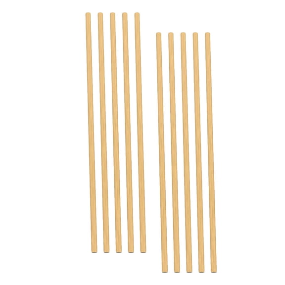 CTIRCHIU 100Pcs Biodegradable Natural Straw Brown Wheat Drinking Supplies for Party and Picnic