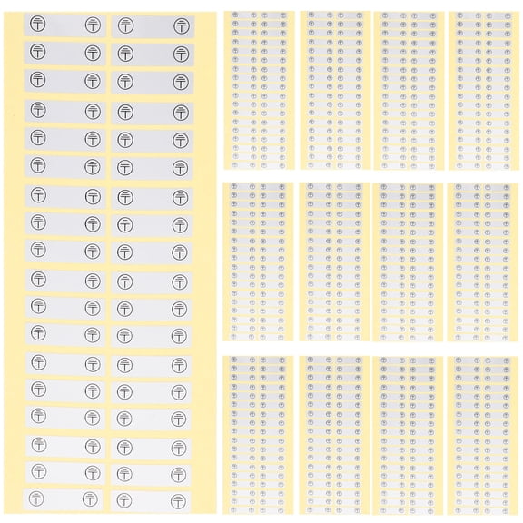 CTIRCHIU 100Pcs Mechanic Warning Stickers Clear Symbol Electrical Connection Safety Labels