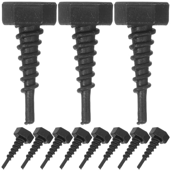 CTIRCHIU 100Pcs Plastic Root Fixing Screws for Garden Management Black Root Trainer Tools