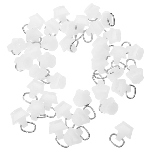 CTIRCHIU 100Pcs Plastic Curtain Track Hooks Gliders for Sliding Window and Ceiling Rail