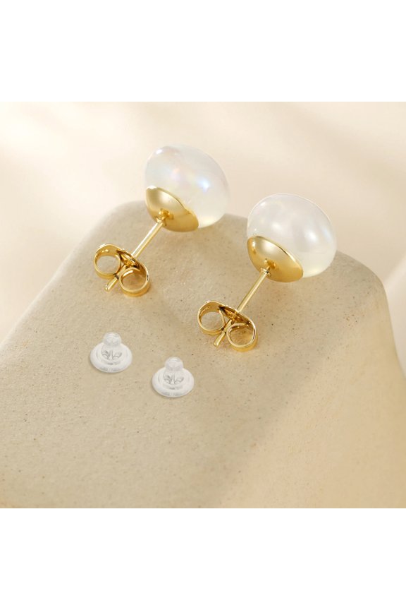 100Pcs Transparent Silicone Earring Backs Flat Back Design for Heavy Support and Skin Friendly Comfort