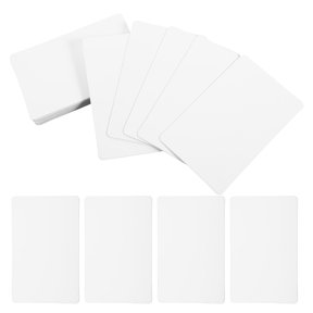 CTIRCHIU 100Pcs White PVC Draw Blank Cards for Multi-Function DIY Tags and Price Labeling