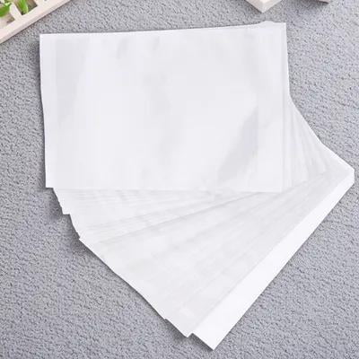 CTIRCHIU 100Pcs White Shipping Label Sleeves Self Adhesive for Cardboard Plastic Metal