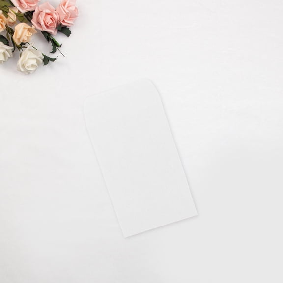 CTIRCHIU 100Pcs White Small Paper Envelopes DIY Invitation Card Pouch for Wedding Party Use