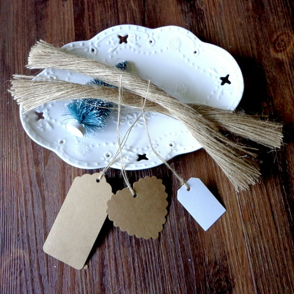 CTIRCHIU packing string DIY Home Decor Natural Beige 100pcs