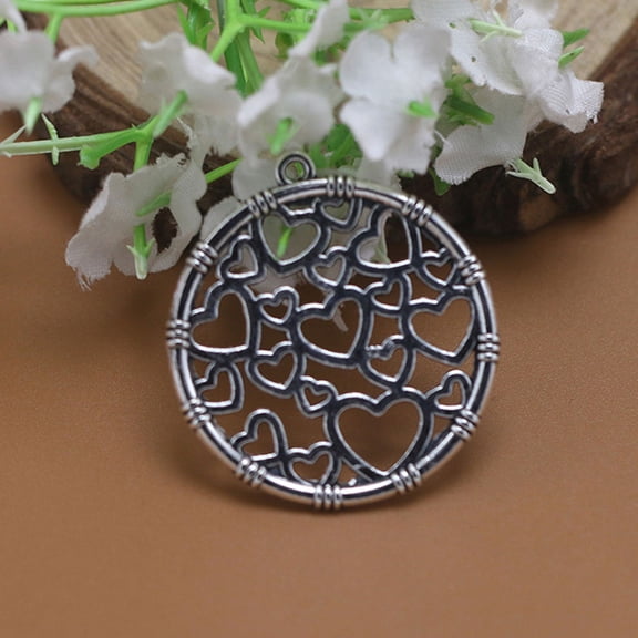 CTIRCHIU 10PCS Metal Hearts Charms Charm for Cosplay and DIY Enthusiasts