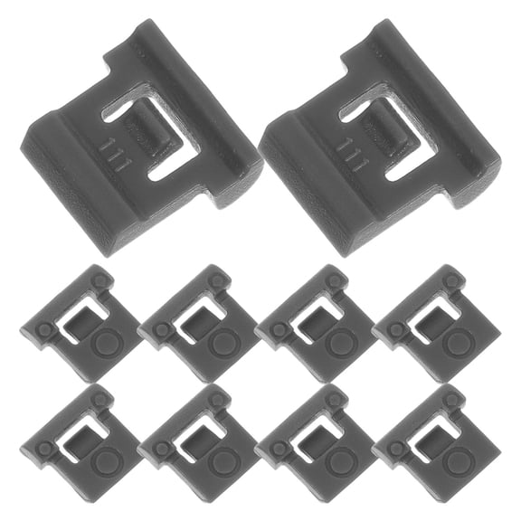 CTIRCHIU 10Pcs Cabinet Hinge Limiter Clip for Door Opening Restriction Black Durable Plastic