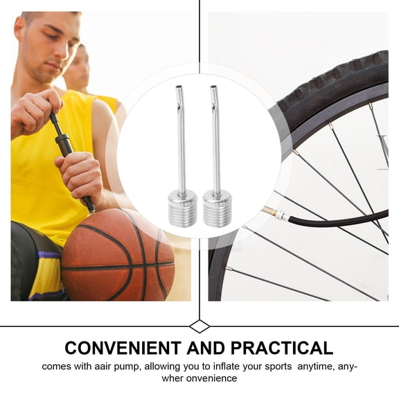 CTIRCHIU 10Pcs Durable Ivory Football and Basketball Pump Needles for Use with Air and Hand Pumps