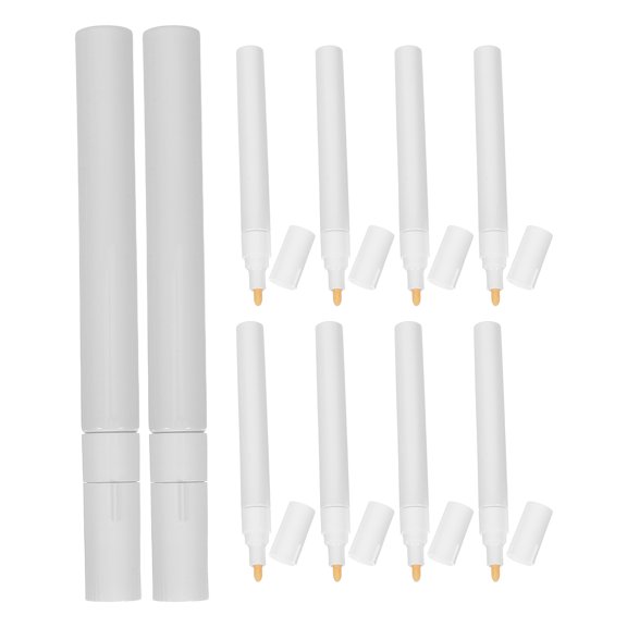 CTIRCHIU 10Pcs Empty Refillable Paint Pens Blank Paint Marker Tubes for Portable and Convenient Use
