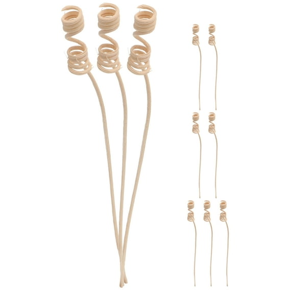 CTIRCHIU 10-Pack Thick Rattan Reed Diffuser Sticks for Home Aromatherapy, Air Freshening and Scent Diffusion