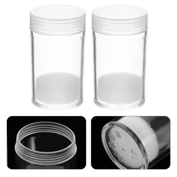 CTIRCHIU 10Pcs Transparent Plastic Coin Collection Tubes Airtight Storage Boxes for Coins