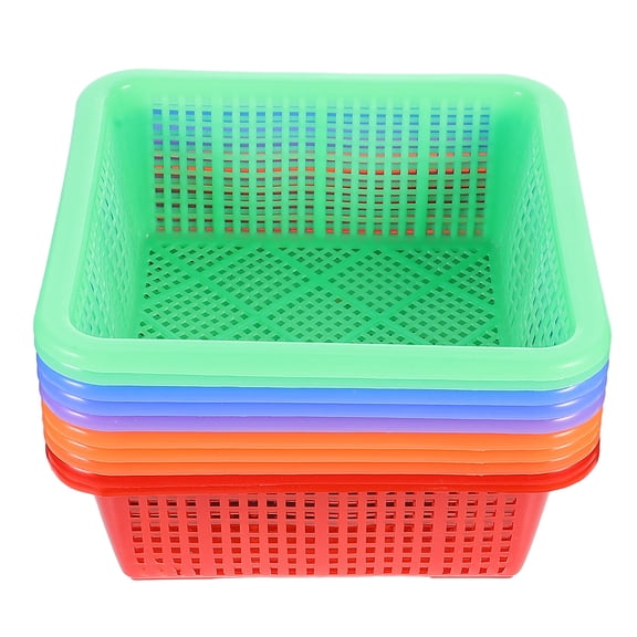 CTIRCHIU Cube Storage Baskets Square Plastic Toy Storage for General Users Home Organization 10pcs