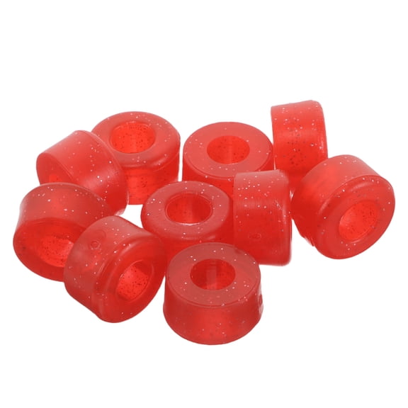 CTIRCHIU 10Pcs Red Quad Skate Cushions with PU Material for Vibration Reduction and Balance Support