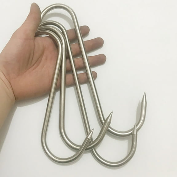 CTIRCHIU Stainless Steel Heavy Duty Hook Drying Grill Hooks Home Use 10 Pcs