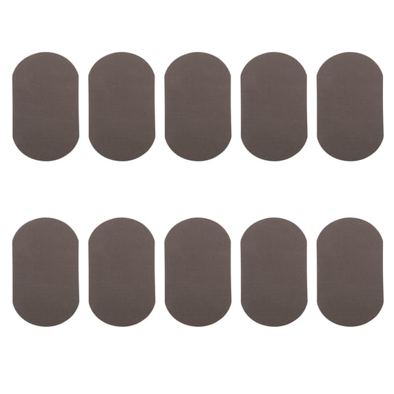 CTIRCHIU 10Pcs Simple Sweater Iron on Patches Dark Grey Clothes Elbow Appliques Set