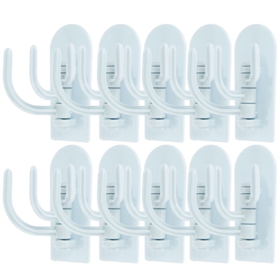 CTIRCHIU 10Pcs Wall Mounted Hooks Backpack Hooks Stainless Steel Sky Blue Sleek Design For Organizing Kitchen
