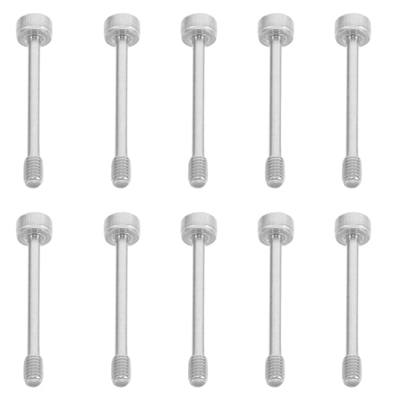 CTIRCHIU 10-Piece Stainless Steel Locking Screws and Nuts Set for Industrial Machinery Repair and Fixing, Finish