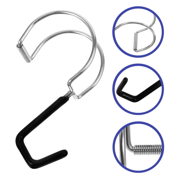 CTIRCHIU 10Pcs Stainless Steel Black S Hooks for Hanging Kitchen Tools Bathroom Towels and Clothes