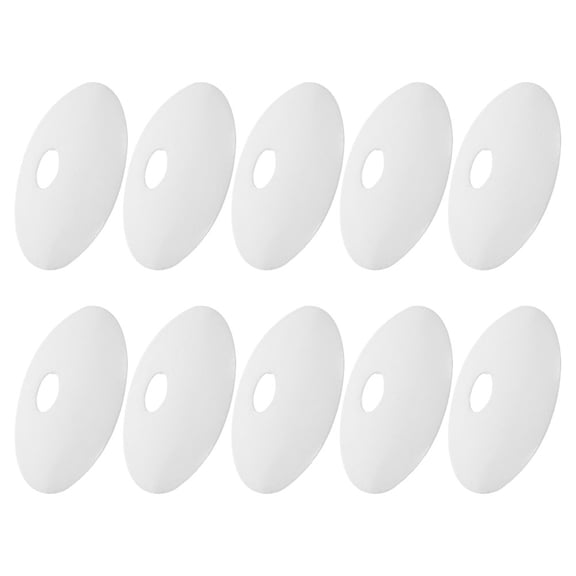 CTIRCHIU 10Pcs White Ceiling Canopy Plate Round Light Fixture Cover for Home Lighting