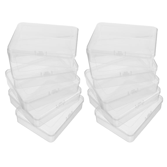 CTIRCHIU 10Set Craft Storage Containers Storage Plastic Case Organizing Household Items with Minimalist Design