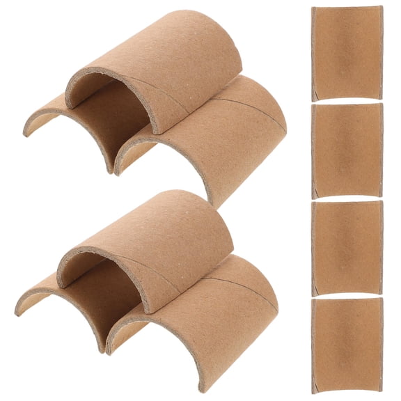 CTIRCHIU 10Pcs Creative Paper Tubes Chocolate Color Cardboard Tubes for DIY Craft and Classroom Use