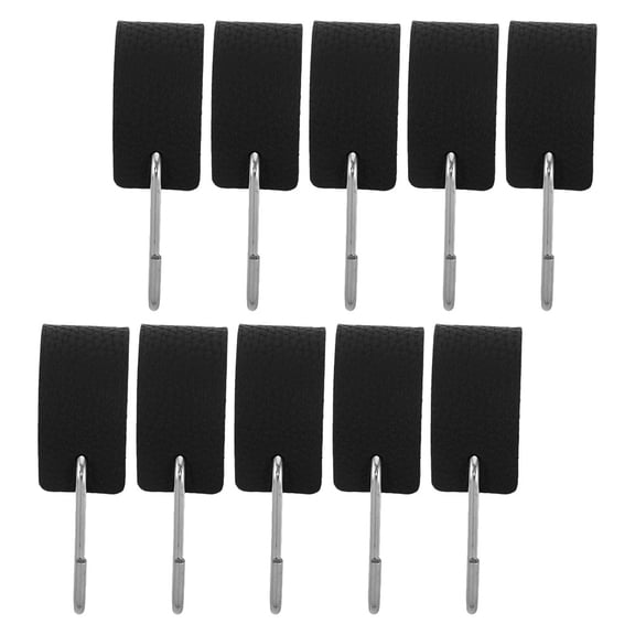 CTIRCHIU 10Pcs PU Coated Metal S Hooks for Closet Camping and Outdoor Gear Space Saving Hanging Organizer