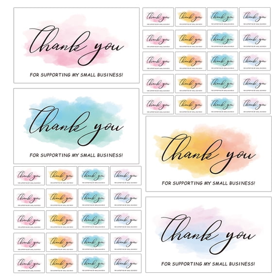 CTIRCHIU 120Pcs Inspiration Cards Thank You Notes for Small Business Durable Thick Paper Stationery Cards
