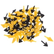 CTIRCHIU 120Pcs Plastic Bird Beak Inserts Assorted Colors for DIY Animal Mouth Decor and Crafting