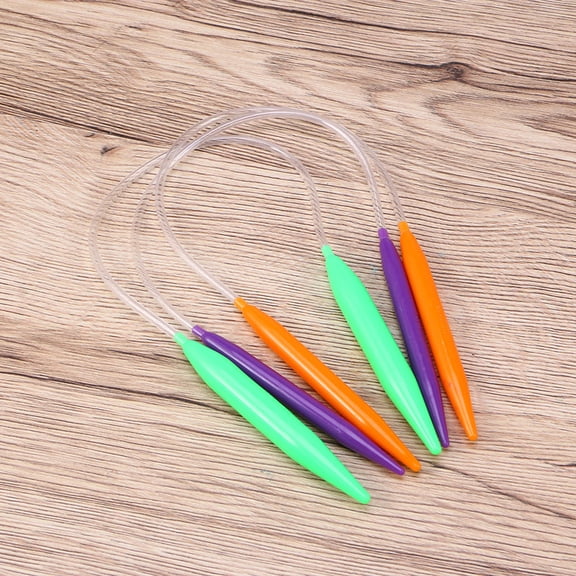 CTIRCHIU 12Pcs Circular Sweater Knitting Needles Plastic Material with Smooth Edges for Easy Use