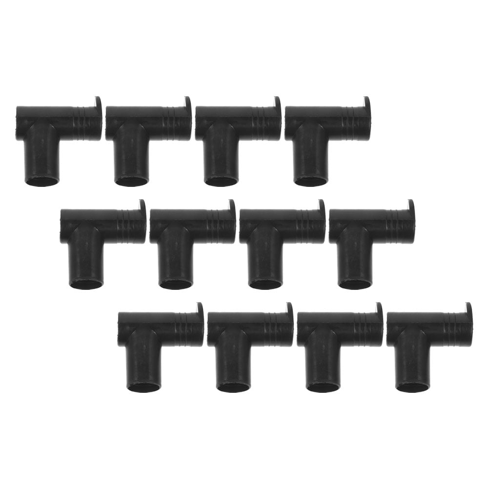 Pvc Stackable Rack Connectors CTIRCHIU 12Pcs Clothes Drying Rack Connectors Black Plastic Joints ...