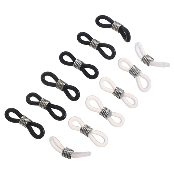 CTIRCHIU 12Pcs Eyeglass Chain Rubber Rings Assorted Colors Durable Non Slip DIY Connector