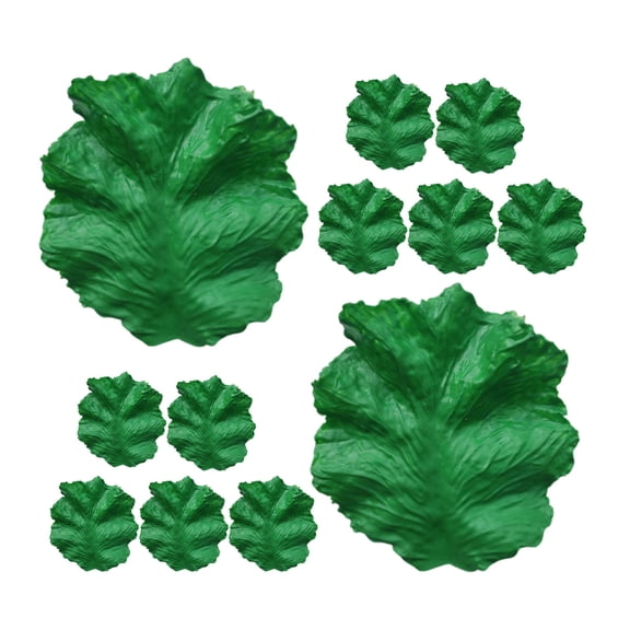 CTIRCHIU PVC Artificial Lettuce Leaves, Green Faux Vegetables, Multipurpose Decor