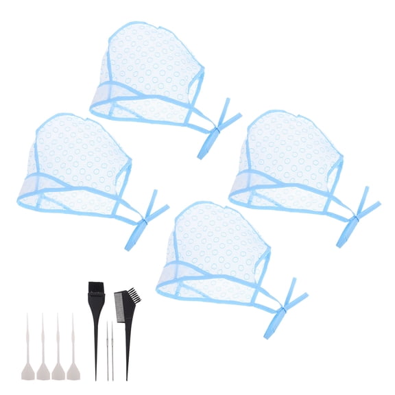 CTIRCHIU 12Pcs Highlight Cap Multicolor Adjustable PVC Tool for Home Hairdressing and DIY
