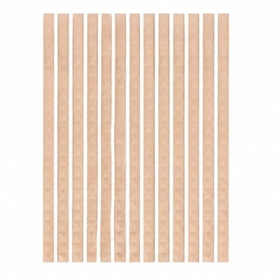 CTIRCHIU DIY Wood Trim Molding, Light Brown, Solid Wood, Natural Grain, Kitchen Decor, 12Pcs