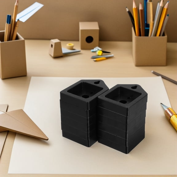 CTIRCHIU Clock Back Cover, Black, Plastic, Universal Fit, Easy Setup, Modern Design, Home, 12Pcs