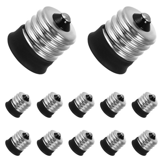 CTIRCHIU 15Pcs Lamp Base Socket Adapter for Home Use E17 to E12 Bulb Converter Multi Color