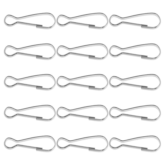 CTIRCHIU 15Pcs Lightweight Stainless Steel Flag Retainer Rings for Outdoor Flagpole Use in Silver