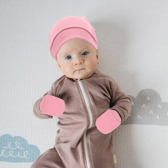 CTIRCHIU 15Pcs Newborn Hat And Mitten Set Cotton Assorted Color For Daily Use And Sleep