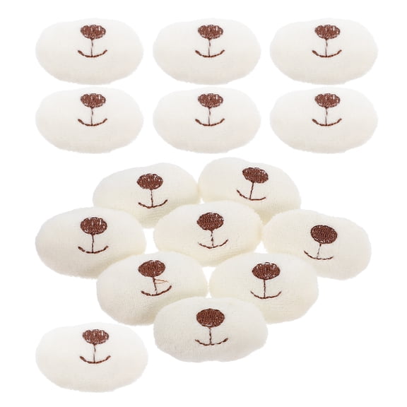 CTIRCHIU 15pcs Multi Cloth Animal Noses for DIY Crafts and Decoration Easy Installation for Stuffed Animals