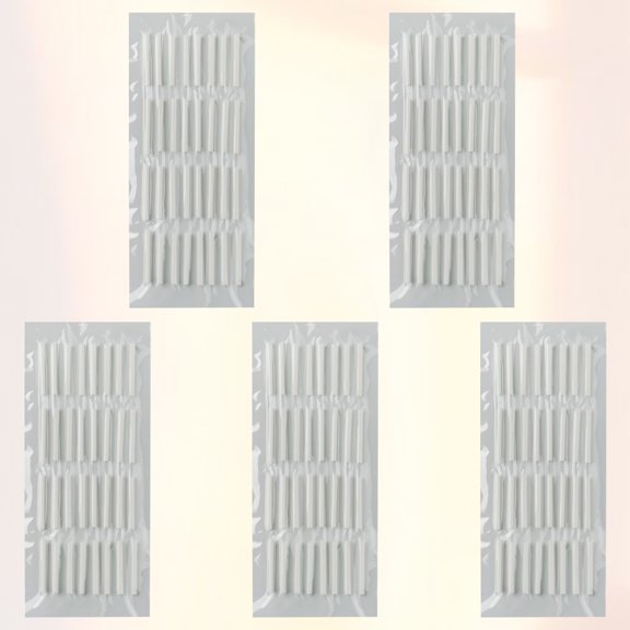 CTIRCHIU 160Pcs White Cotton Eyelash Rods Eyelash Bar Tools with Good Stickiness for Easy Use