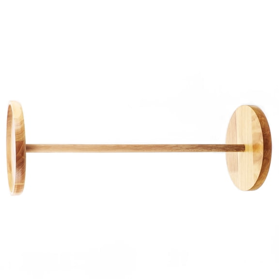 CTIRCHIU 1-Pack Wooden Drum Stand Set Khaki Display Stand for Home Use 19.5x19.5x54cm and Stable