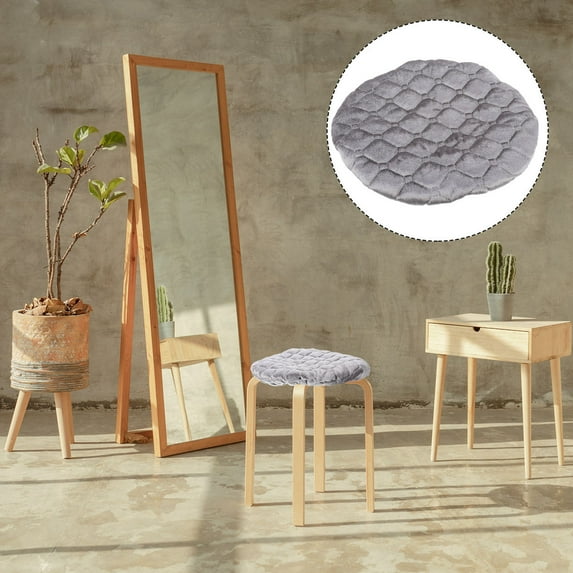 CTIRCHIU 1Pack Grey Dustproof Stool Cover Round for Store Hotel