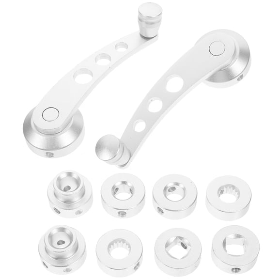 CTIRCHIU 1Pair Car Window Winder Handle Silver Sturdy Manual Crank with Comfortable Grip