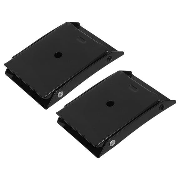 CTIRCHIU Black Metal Wheel Chock with Triangular Support for Car and Motorhome Safety