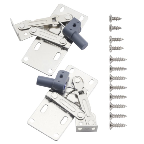 CTIRCHIU 1 Pair Stainless Steel Cabinet Hinges, Rustproof Kitchen Sink Tip-Out Tray Hardware, Drawer Front Replacement Brackets