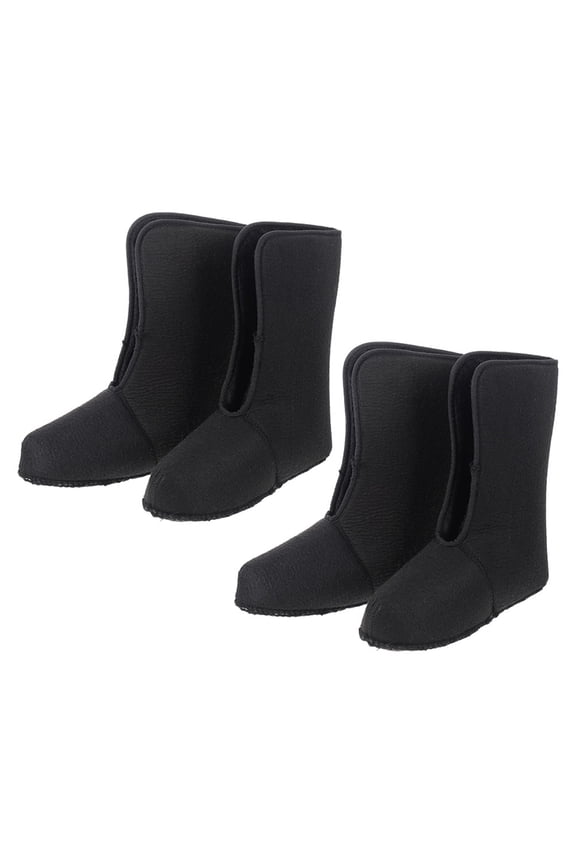 1 Pair Soft Warm Winter Boot Liners for Men, Insulated Comfortable Inner Socks, Black