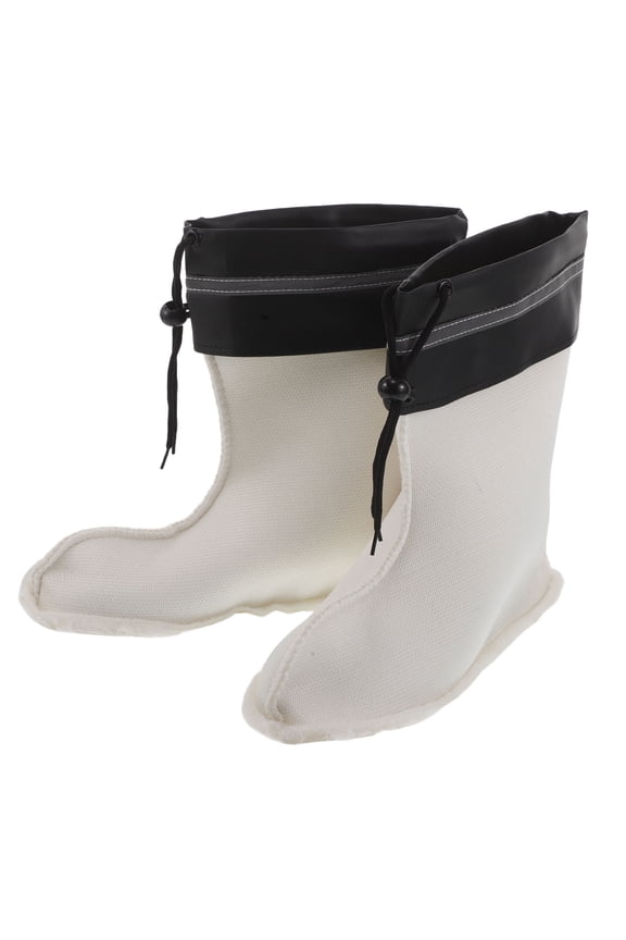 1Pair Soft Wool Boot Liners for Winter Rain Boots with Elastic Grip Design
