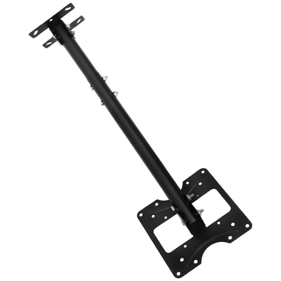 CTIRCHIU 1Pc Black Wall-Mounted TV Bracket with Lifting Adjustment and 360 Degree Rotation